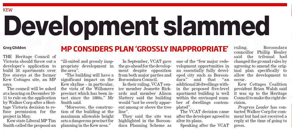 Development slammed, Progress Leader, 8
                            Dec 2015