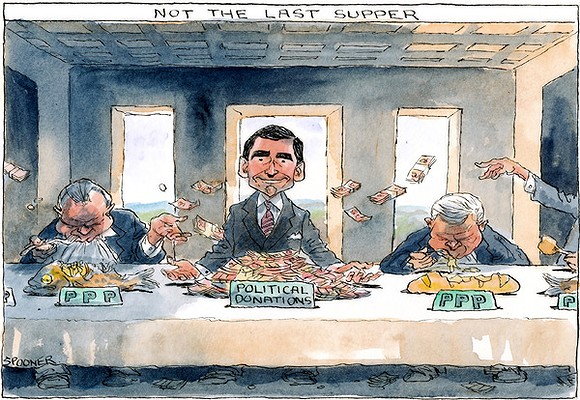 Spooner's PPP Cartoon Not
                                  the Last Supper